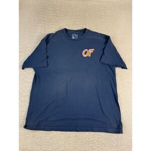 Odd Future OFWGKTA Shirt Mens Extra Large Navy Donut Logo Back Print Graphic Tee